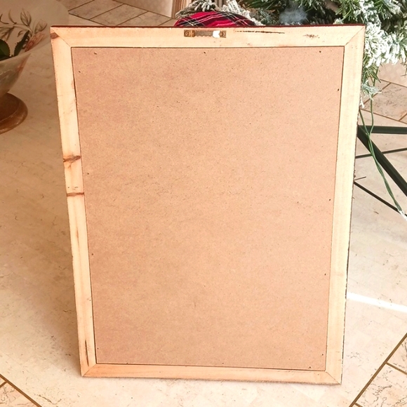 Framed cardinal in distressed wood/canvas print 16x12" (New) by valeri- Qvc - Picture 5 of 14